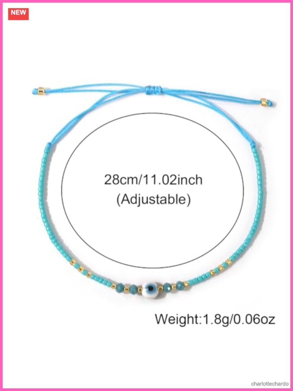 Handmade Boho Beaded Bracelet Stack Adjustable Braided String Set - Picture 5 of 6